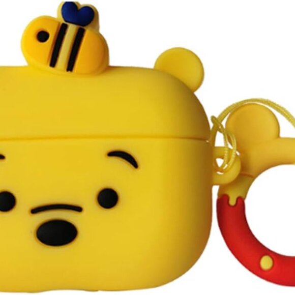 Disney Winnie the Pooh AirPods Pro Case – Fits 1st/2nd Gen Silicone Cover + Ring - Picture 6 of 6